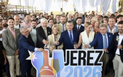 EN LA FERIA DE JEREZ,  BRINDIS COLECTIVO  POR LA CAPITAL GASTRONÓMICA